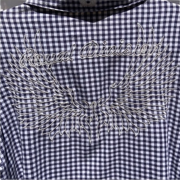 🌻MO7 Most Official 7 Plaid Shirt with Wings Size XL - Picture 9 of 12